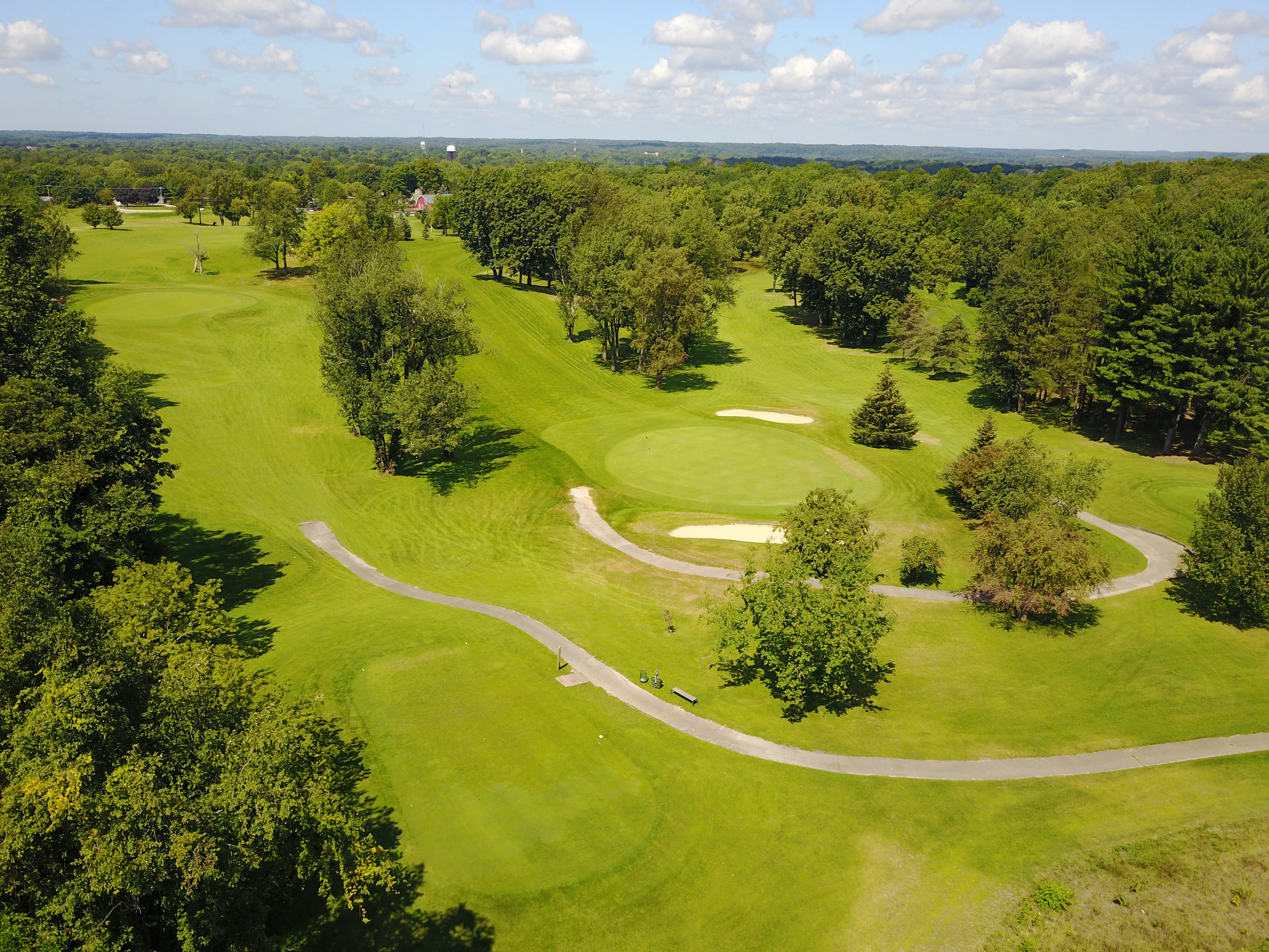 Overlooking view of Brookwood Golf Course